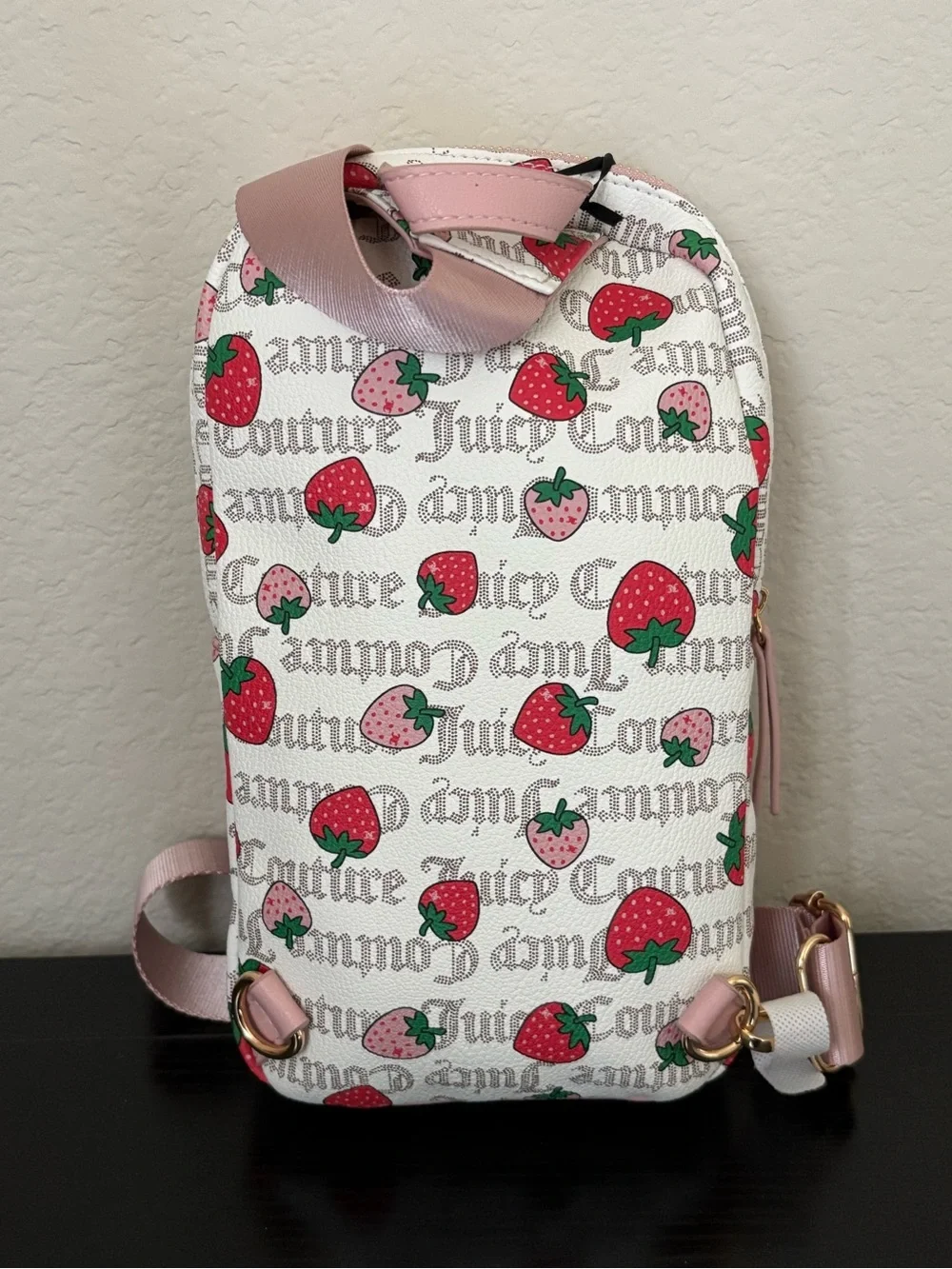 NWT Juicy Couture Strawberry Print Sling Bag